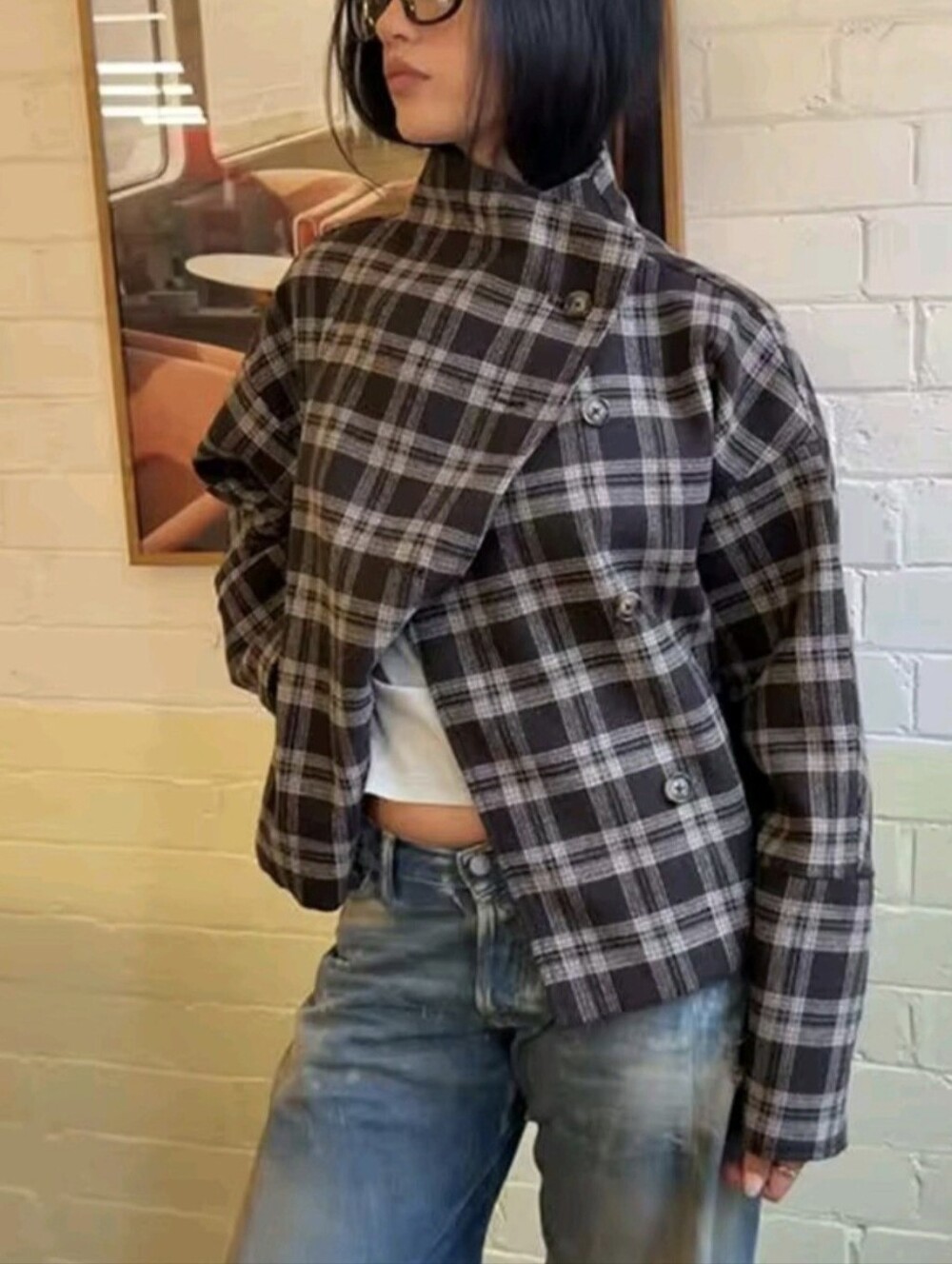 Women's Coat Loose Full Sleeve Stand Collar Single-Breasted Lady Coats